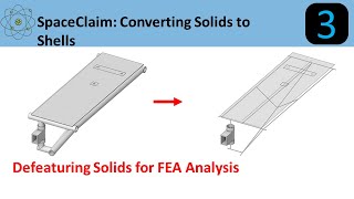 Spaceclaim Defeaturing Solids for Analysis [upl. by Cathyleen]