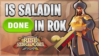 Is Saladin DONE in RoK  Rise of Kingdoms [upl. by Joannes]