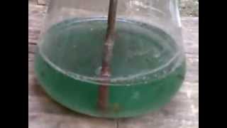 Test Process Copper Rock With Sulfuric Acid  H2SO4 [upl. by Cassandry]