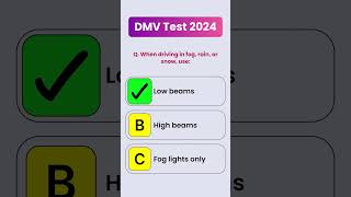 DMV written test 2024  DMV Permit Test dmv shorts [upl. by Anirbys]