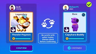 TRADING FUNNY MOMENTS 🤣💔  RIDEABLE PURPLE CAPYBARA BUDDY REVIEW 🥰😂 [upl. by Buffy]