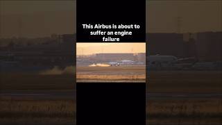 Airbus Engine Failure Right After Takeoff Beyond V1 shorts aviation [upl. by Cand]