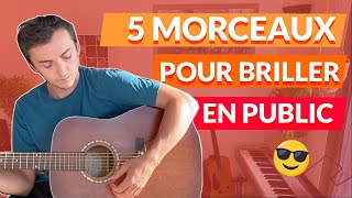 5 morceaux très simples pour briller en public  guitare débutant [upl. by Lauryn805]