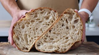 The Old Faithful  an easy sourdough recipe that produces an amazing country style loaf [upl. by Chadabe129]