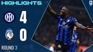 Inter  Atalanta  40  Gli Highlights  Lega Serie A 202425 [upl. by Nyrtak371]