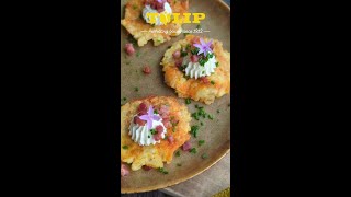 Blomkålsblinis med mascarpone og sprøde bacontern [upl. by Snave310]