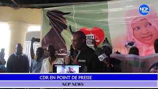 CDR en point de presse [upl. by Aihsena]