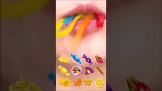 ASMR Eating Emoji Food ChallengeSatisfying Eating Sounds먹방 shorts mukbang eatingsounds food [upl. by Midian]