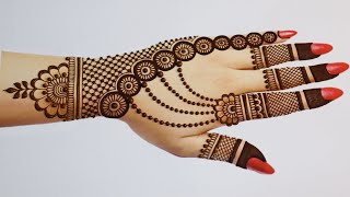 Stylish Easy Mehndi designs for Backhand Simple Mehandi designMehndi design MehandiHenna Mehndi [upl. by Eatnhoj]