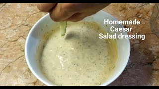 HOW TO MAKE CAESAR SALAD DRESSING without ANCHOVY  HOMEMADE MAYO SALAD DRESSING RECIPE My Version [upl. by Ynafit]