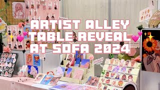 Artist Alley table reveal 💕✨ SOFA 2024 [upl. by Ariik]