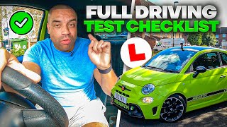 Your FULL Driving Test Checklist Are You Ready To Pass [upl. by Shaina]