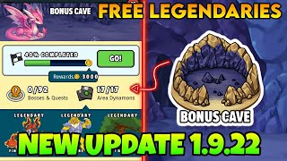 FREE Legendaries In BONUS CAVE  Dynamons World New Update 1922 [upl. by Yrek]