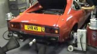 1978 Ferrari 308 GT4 Dino being Dyno tested [upl. by Ddot]