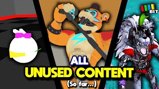 ALL FNAF Security Breach Unused Content So far  LOST BITS TetraBitGaming [upl. by Virnelli]