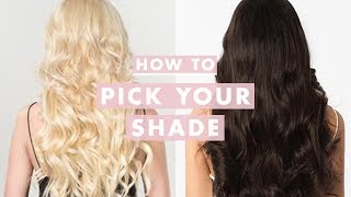 How to Pick Your Perfect Luxy Hair Extensions Shade  Luxy Hair [upl. by Ykroc]