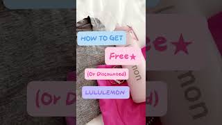 How to get free Lululemonlululemon shorts fyp lulu skincare discount free [upl. by Achilles]