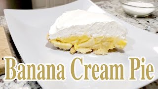 Banana Cream Pie  Receta Facil [upl. by Yecats]