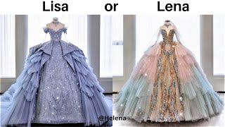 LISA OR LENA 💗  FANCY DRESSES amp ACCESSORIES amp JEWELRY  helena035 [upl. by Siraj]