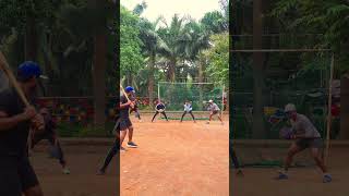 Baseball reflex drill  India Baseball  Mumbai Rockers baseballindia baseballskills ballplayer [upl. by Ynaiffit]