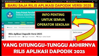 BARU SAJA RILIS APLIKASI DAPODIK VERSI 2025 PAHAMI URUTAN CARA DOWNLOAD UPDATE DAN INSTALNYA [upl. by Awra]