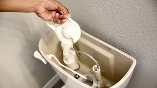 Pro Tip How to replace a toilet flapper valve [upl. by Nacim]