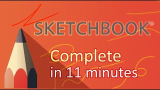 Autodesk SketchBook  Tutorial for Beginners in 11 MINUTES [upl. by Desi930]