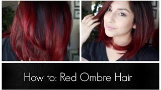 How To Red Ombre Hair [upl. by Genovera410]