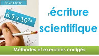 Écriture scientifique 📐  mathématiques collège niveau 4ème et plus [upl. by Shafer]