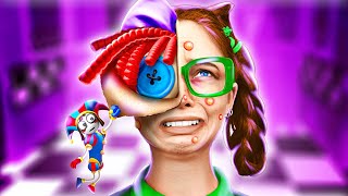 Pomni Doll helps Nerd to become Ragatha 🤡 The Amazing Digital Circus makeover hacks and gadgets [upl. by Anirtep147]