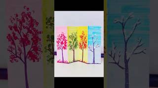 4 seasons art butterfly shorts painting diy [upl. by Richey]