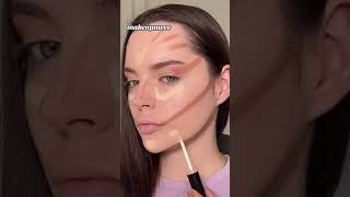 How to contour  new contour hack  Katrina Kaif Kay beauty contour hack  contour tutorial [upl. by Lombardy]