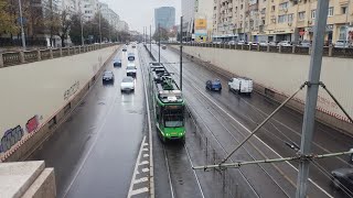 Tramvaiul V3A93CHPPC 4021 Tranzitând Pasajul Victoriei pe linia 41 acces [upl. by Billen]