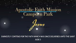 Apostolic Faith Mission Campden Park Live Stream  Sunday Morning Service  8th September 2024 [upl. by Wilhelmine350]