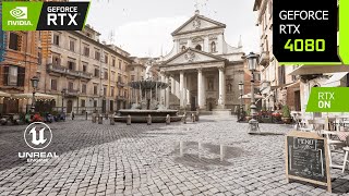 Unreal Engine 54 Photorealistic Italian Rome Tech Demo  A Glimpse Into NextGen Graphics [upl. by Ayotaj]