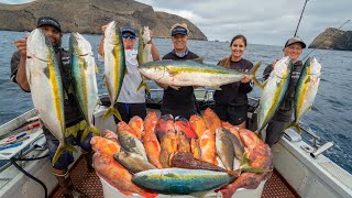 Found REMOTE Island Loaded with Fish Catch n cook California Deep Sea Fishing [upl. by Notsirt899]