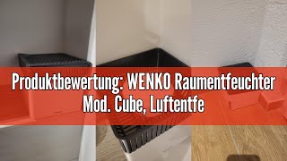 Produktbewertung WENKO Raumentfeuchter Mod Cube Luftentfeuchter reduziert Schimmel amp Gerüche Auf [upl. by Fionnula]