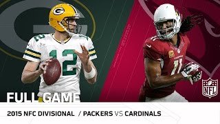 2015 NFC Divisional Round Packers vs Cardinals  NFL Full Game [upl. by Neumark]