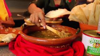 Juanitas Tamale Recipe Pork in Green Chile Sauce by Abuelas Kitchen [upl. by Norak]