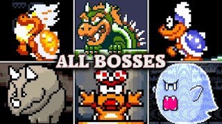 Super Mario World  All Boss Fights amp Ending No Damage [upl. by Nylirrehs]