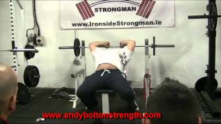 Andy Bolton  Bench Press Technique Part 1 [upl. by Etnaed240]