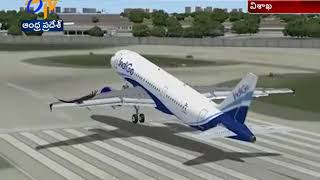 IndiGo Fight Makes Emergency Landing  at Vizag Airport  After Bird Hit [upl. by Harsho]