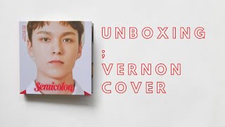 UNBOXING SEVENTEEN Semicolon Album Vernon cover [upl. by Hu]