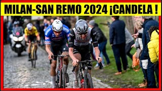 MILAN SAN REMO 2024 Tadej POGACAR Mathieu VAN DER POEL Isaac DEL TORO Jhonatan NARVAEZ [upl. by Ynnavoeg67]