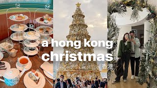 hong kong vlog  christmas afternoon tea aqua luna and decorations around the city [upl. by Dorthea]