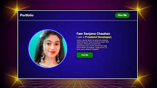 Create A Portfolio Website Using HTML CSS amp JavaScript  Personal Portfolio Website Using HTML CSS [upl. by Olva]