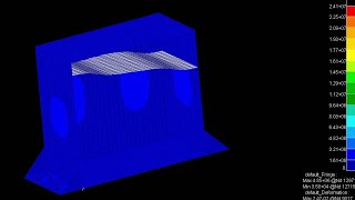 Nastran Transient structural fluid sloshing analysis using Acoustic Elements [upl. by Kare]