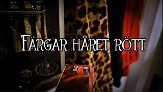 FÄRGAR HÅRET RÖTT ♥️♠️♦️♣️ [upl. by Thilda]