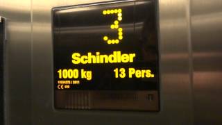 Brand New Schindler EuroLift MRL Traction elevator  Täby Centrum Täby Sweden [upl. by Reel320]