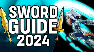 Brawlhalla Sword Combos amp Gameplay Guide 2024 [upl. by Adirehs]